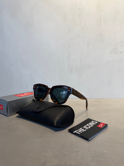 RAYBAN State Street Dark Grey Polished Havana - 7158