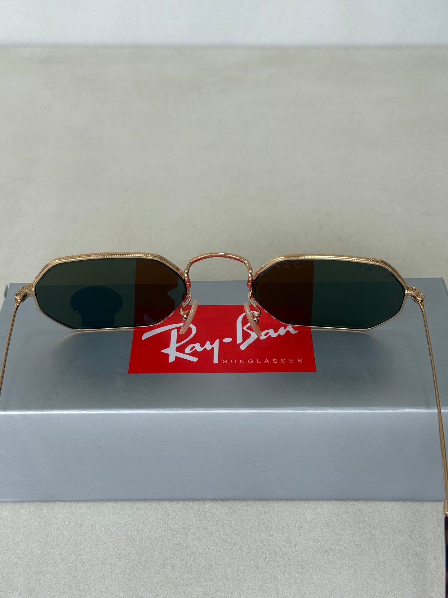 Octagonal Mirror Blue