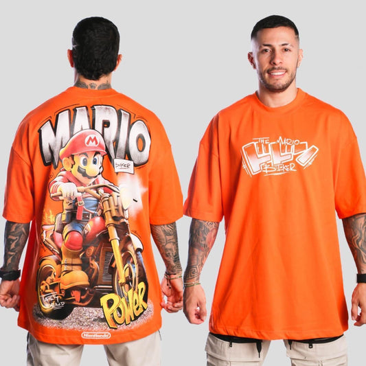 Camiseta Oversize Yaya's Mario Power Biker