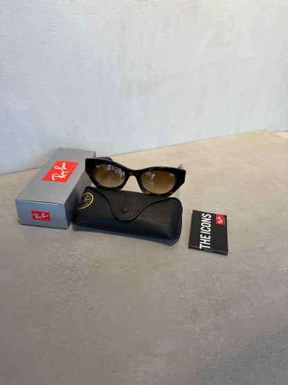 RAYBAN ZENA BIO-BASED Brown Polished Havana - 7164