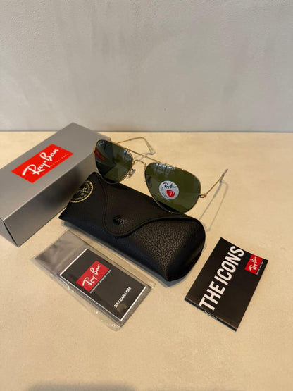 Aviador Green Gold Polarized