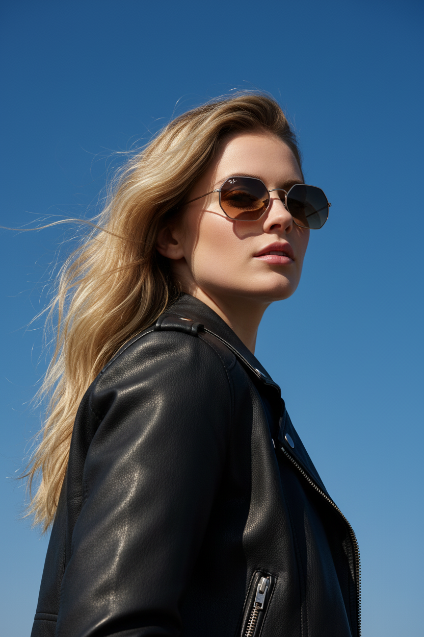 RAYBAN Octagonal Gradient Brown -7030