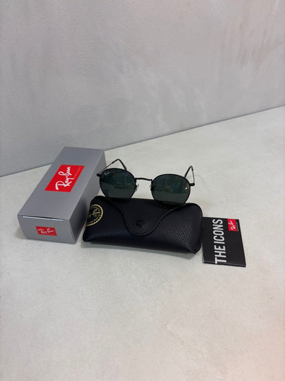 Round Metal Black Arista Green