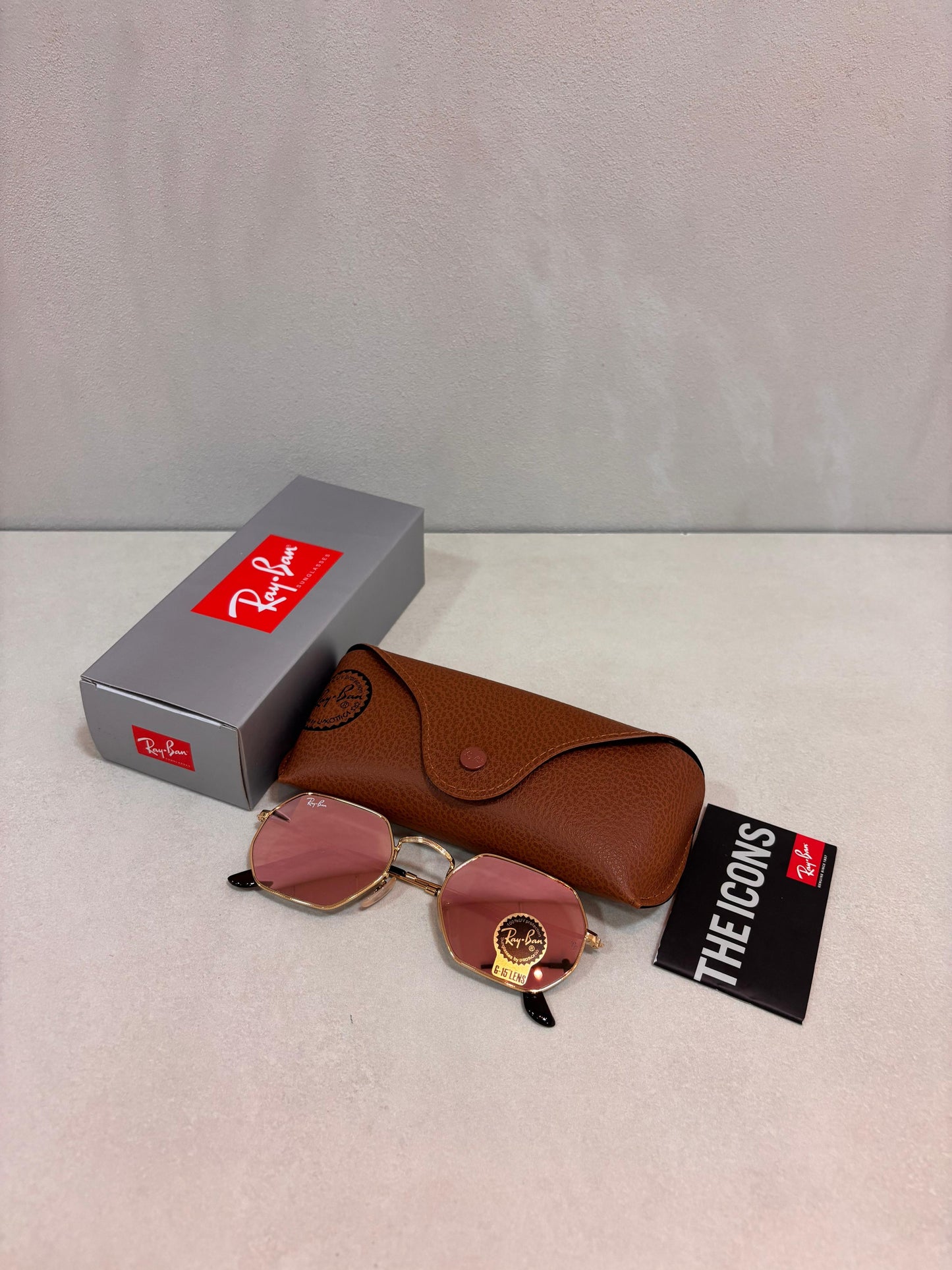 Octagonal Mirror Pink