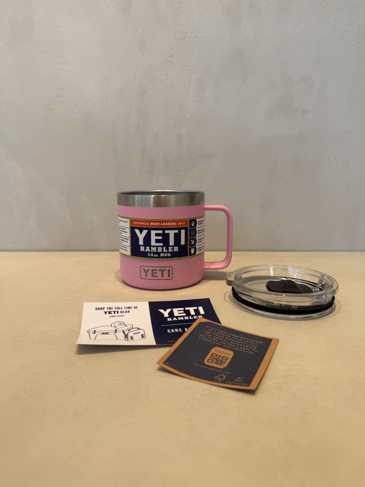 YETI rambler MUG de 14 onzas para Café - Rosado -7087