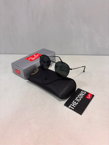 Round Metal Black Grey