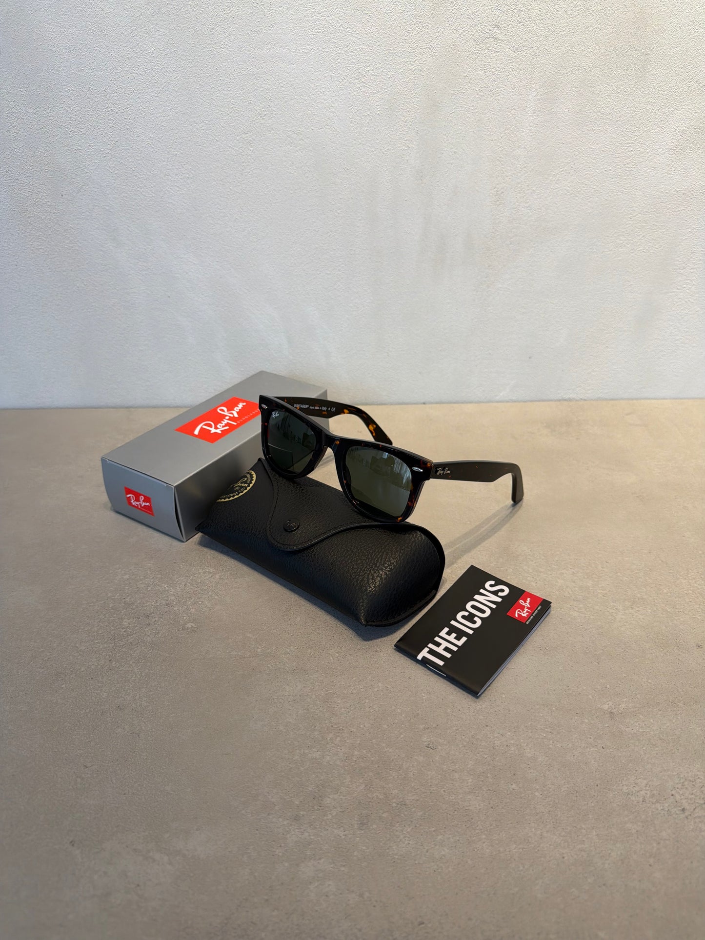 RAYBAN Wayfarer Tortoise Polarized Green -7044