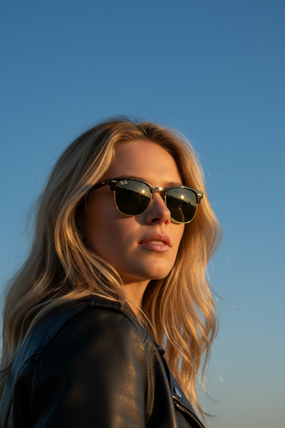 RAYBAN Club Master Tortoise Arista Green -7011