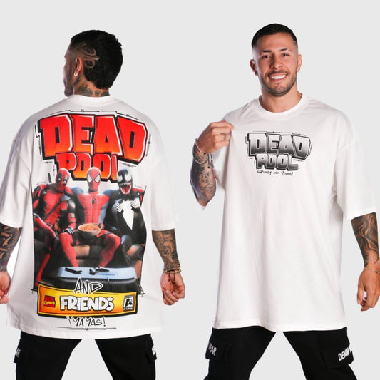 Camiseta Oversize Yaya's Dead Pool And Friends