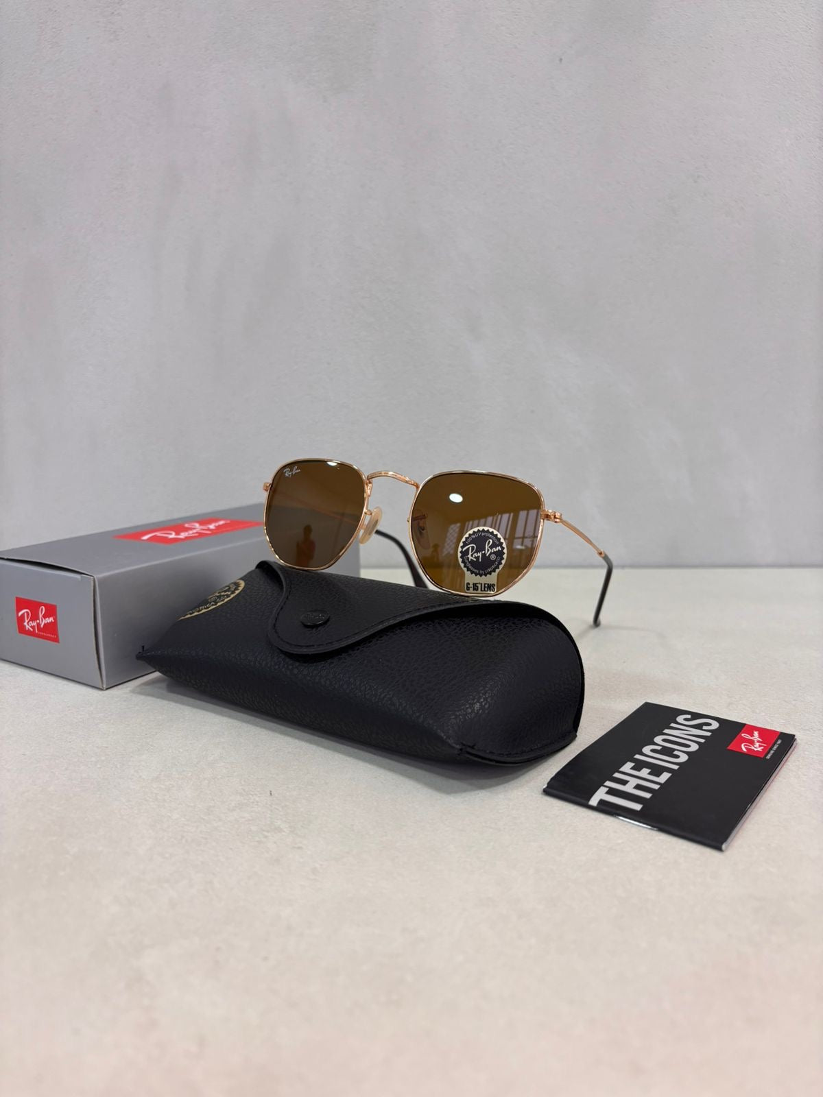 RAYBAN Hexagonal Arista Brown -7017