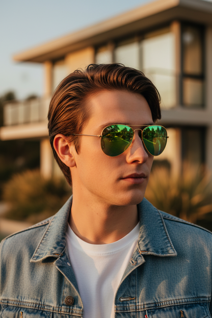 RAYBAN Aviador Mirror Green -7006