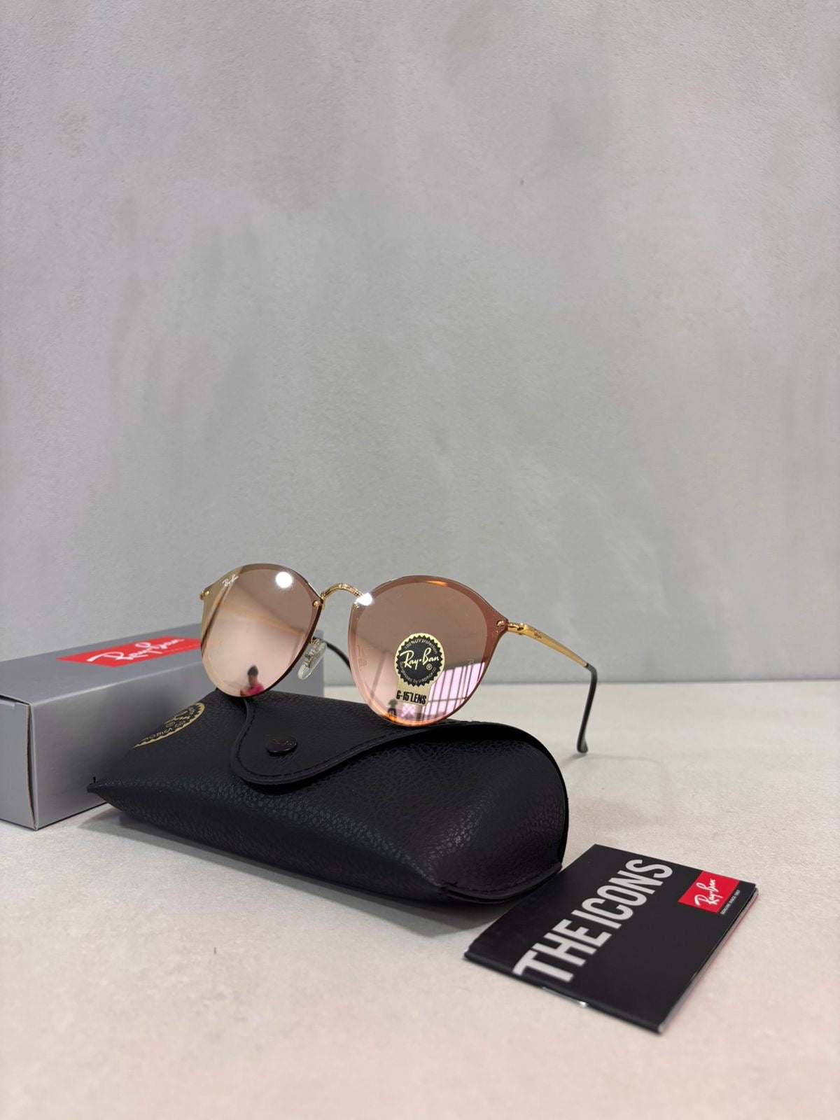 Round Blaze Mirror Pink