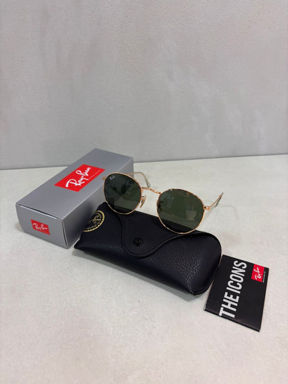 Round Metal Arista Green