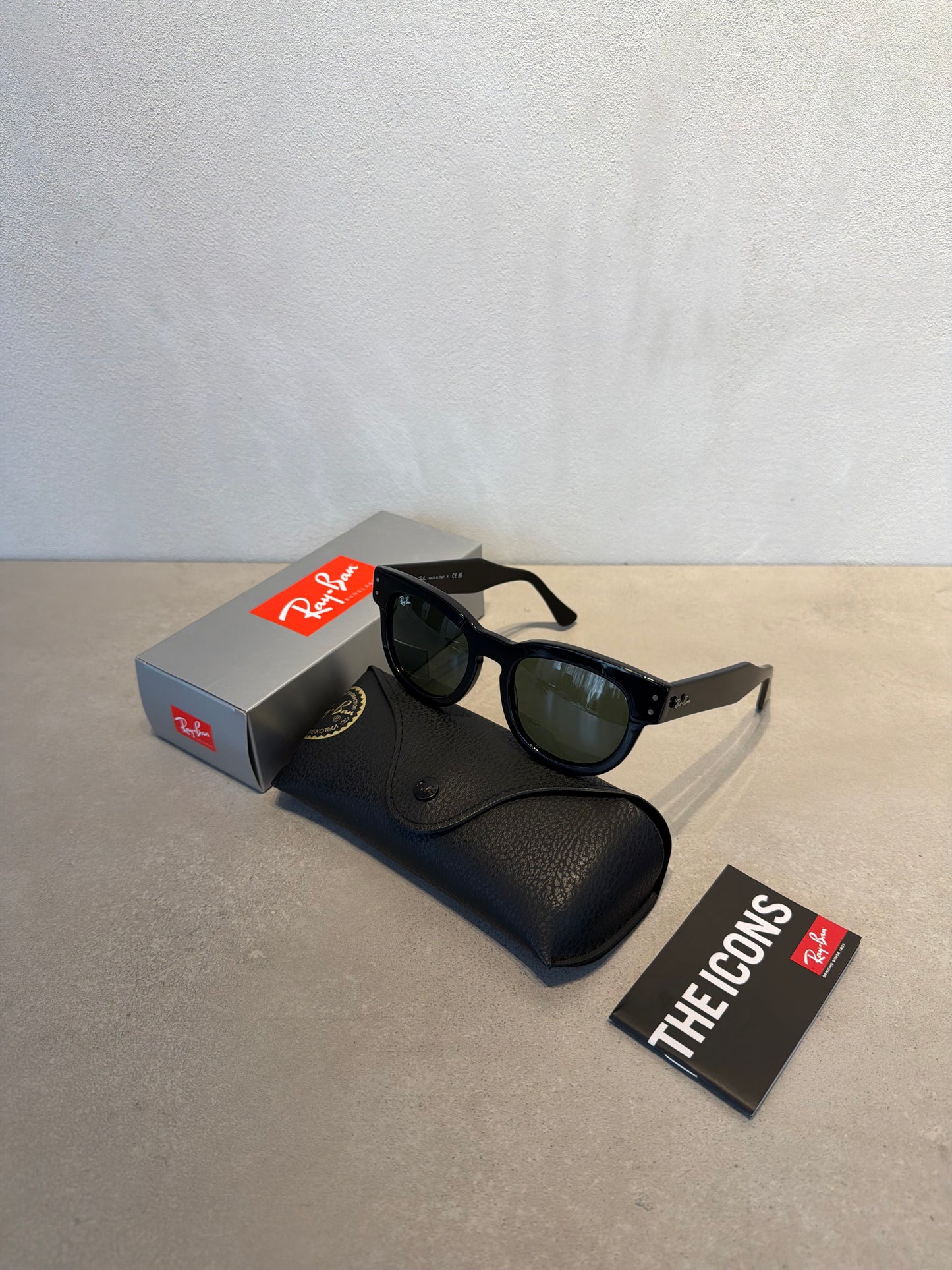 RAYBAN MEGA HAWKEYE Green Polished Black - 7165