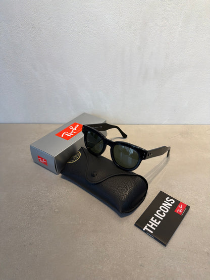 RAYBAN MEGA HAWKEYE Green Polished Black - 7165
