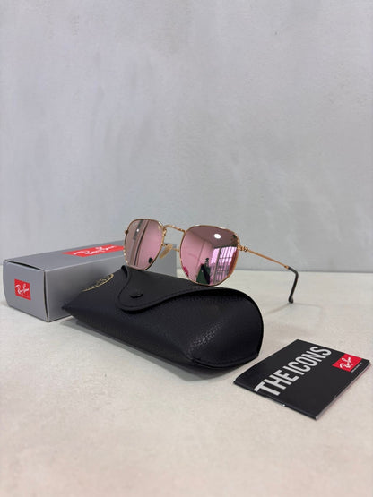 Hexagonal Mirror Pink