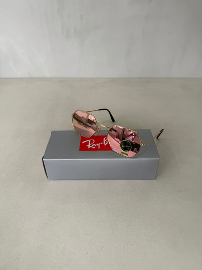 Octagonal Mirror Pink