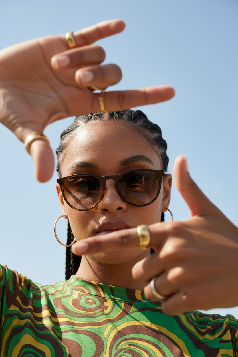 RAYBAN Ericka Tortoise Gradient Brown -7015