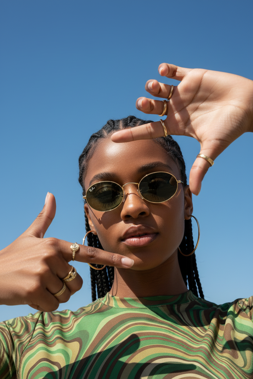 RAYBAN Oval Arista Green -7033