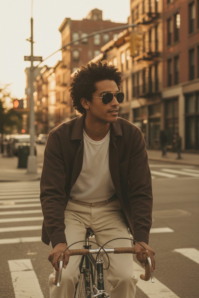 RAYBAN Aviador Green Gold Polarized -7005