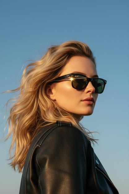 RAYBAN Wayfarer Polarized Green -7043