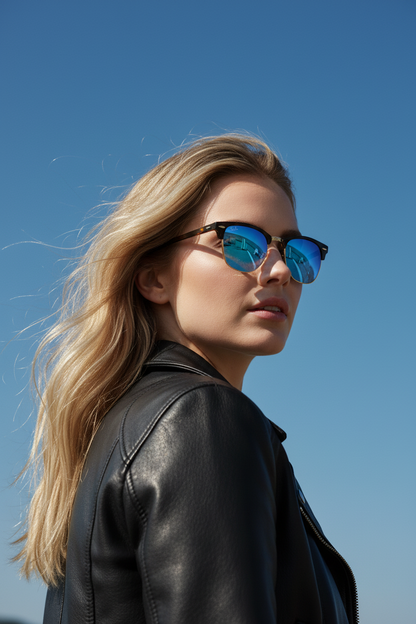 RAYBAN Club Master Mirror Blue -7010