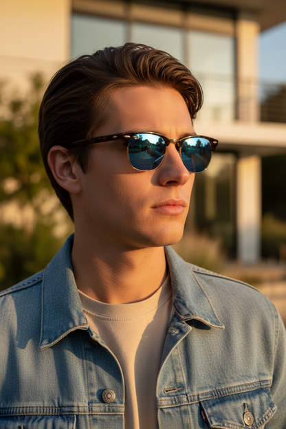 RAYBAN Club Master Mirror Blue -7010