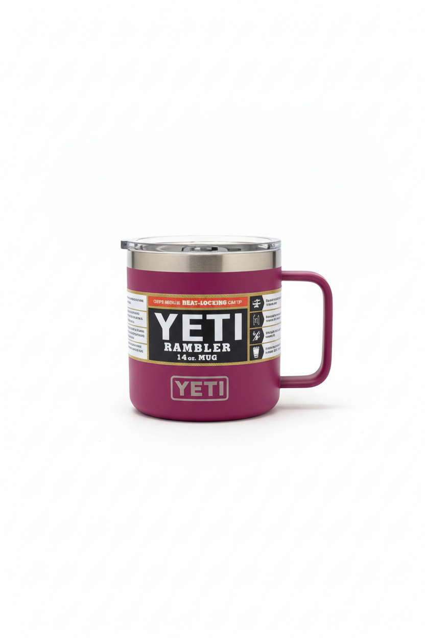 YETI rambler MUG de 14 onzas para Café - Morado -7086