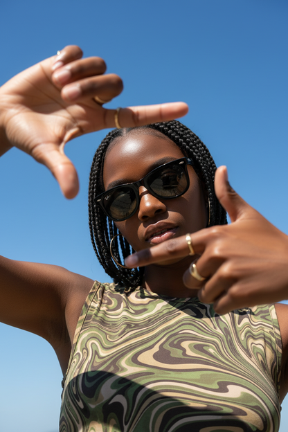 RAYBAN Wayfarer Polarized Green -7043