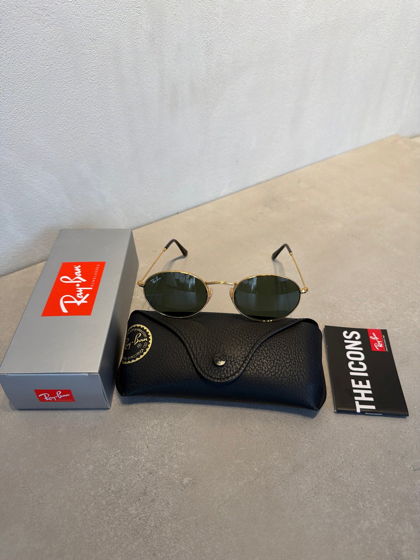 RAYBAN Oval Arista Green -7033