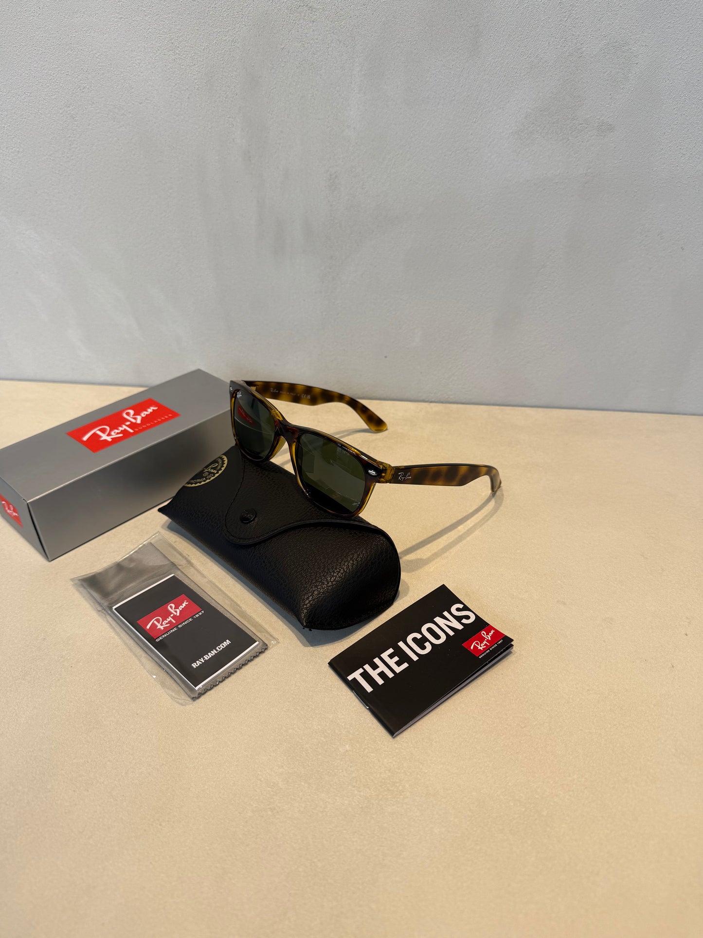 New Wayfarer Tortoise Polarized Green -7027