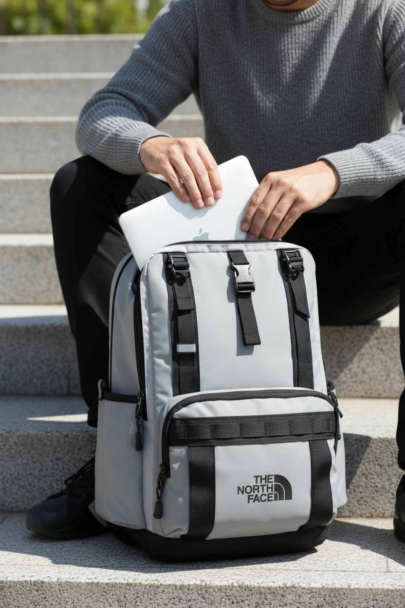 Bolso North Face Gris - 7120