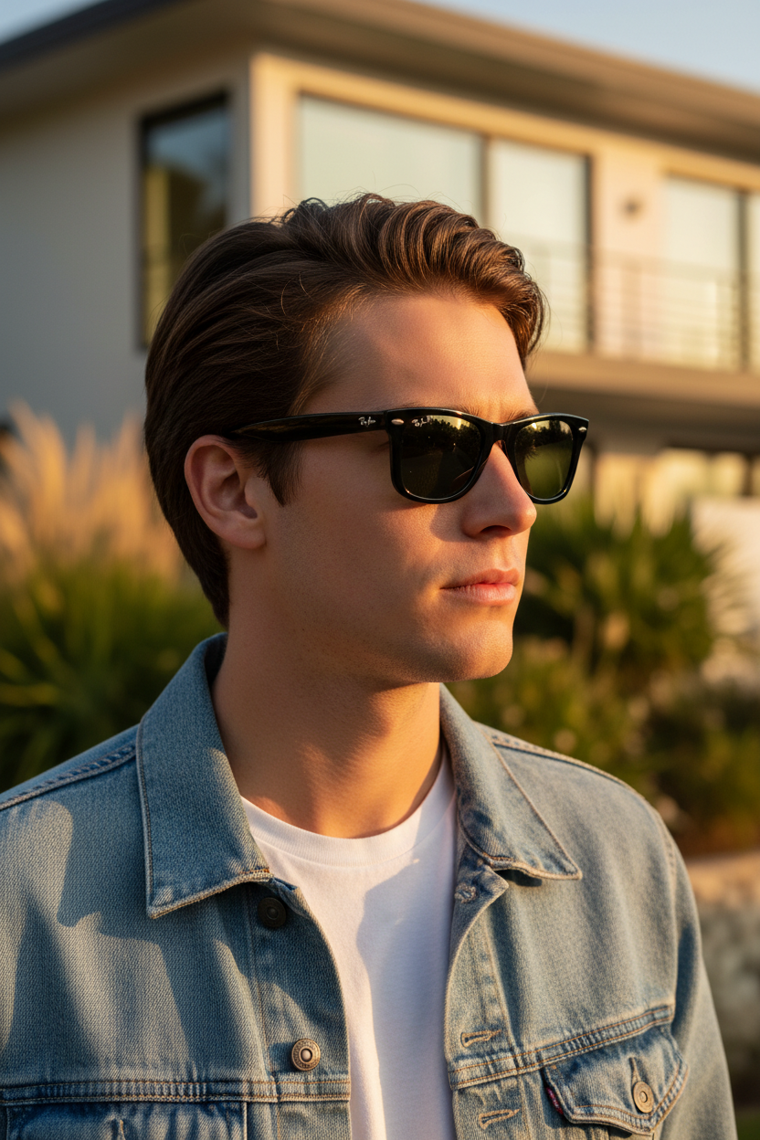 RAYBAN Wayfarer Ease Polarized Green -7043