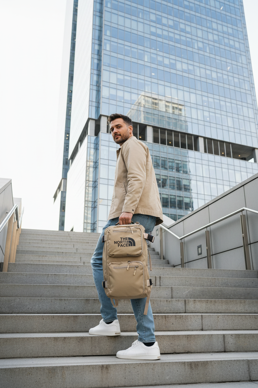 Bolso North Face Khaki Maleta -7170