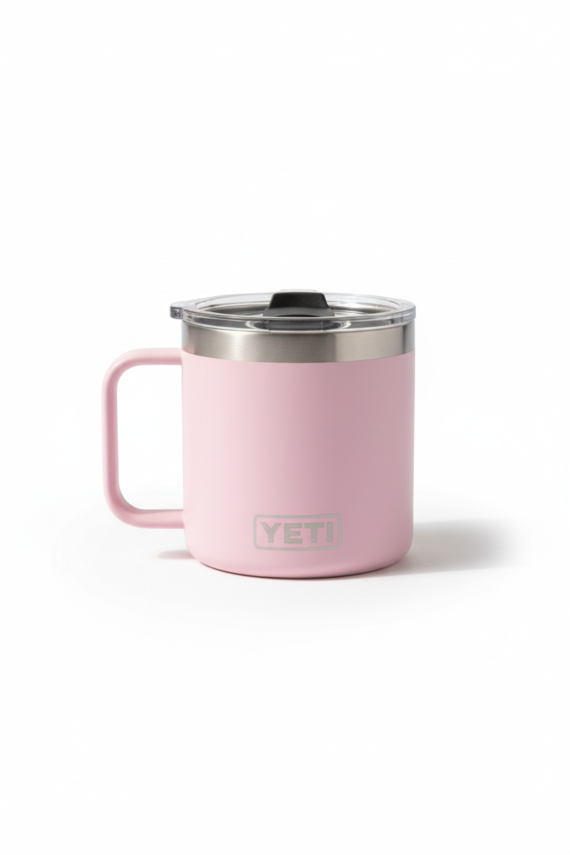 YETI rambler MUG de 14 onzas para Café - Rosado -7087